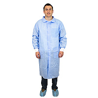 Promax Ii Sms Lab Coat 3 Pocket Blue Xl, Case Of 30 (M1740B-XL)