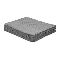 Taskbrand Universal Sorbent Pad, Gray, 15" X 18", Extra Heavy Duty, Melt Blown, 100/bx, Box Of 100 (AS-SHPB-P-BX)