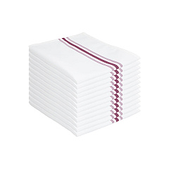 Mariposa Bistro Napkin 18x22 Burgundy Stripe, Pack Of 12 (PNP-BISTRO-BUR)