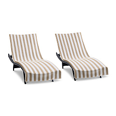 California Cabana Chaise Cover 30x85 Beige, Pack Of 2 (P-CC-CABANA-BG)