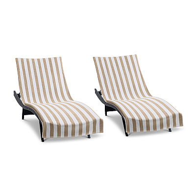 California Cabana Chaise Cover 30x85 Beige, Pack Of 2 (P-CC-CABANA-BG)