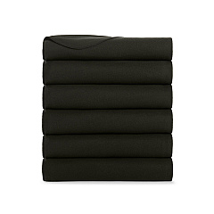 Cozy Soft Polar Fleece Throw 50x60 Black (case Of 24) (FLC-PLR-5060-6PK-BK)