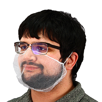 Polyester Mesh Beard Net White, Case Of 1000 (MCBC-1000/W)