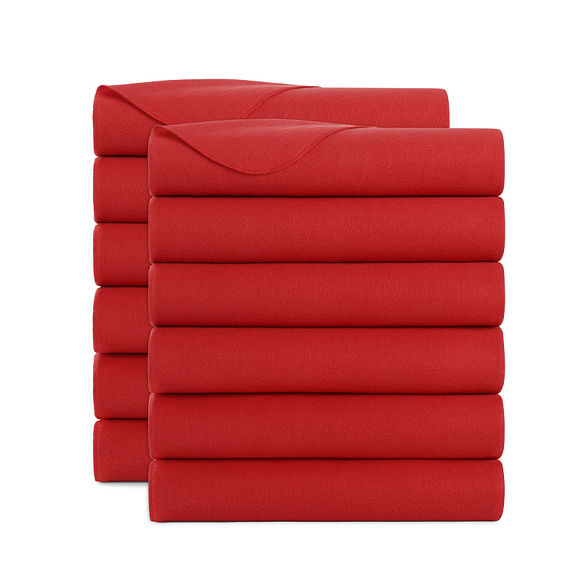 Cozy Soft Polar Fleece Throw 50x60 Red (12pk), Case Of 12 (FLC-PLR-5060-RD-CS)