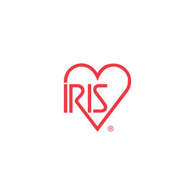 IRIS 2-Compartment Desktop Stackable Storage Drawer, 12.17 x 14.33 x 16.77, Black/Translucent White (IRS116352)