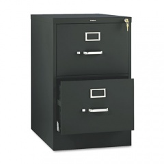 HON 510 Series Vertical File, 2 Legal-Size File Drawers, Black, 18.25" x 25" x 29" (512CPP)