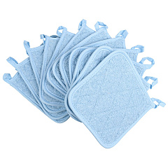 Cooks Linen Pot Holder 7x7 Blue, Case Of 144 (POT-BLUE-CS)