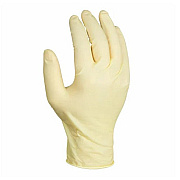 Proworks Latex Pwdfree 8 Mil Total Grip Exam Gloves Natural Sm, Box Of 100 (GL-L165FS)