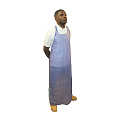 Die Cut Vinyl Apron 6 Mil 35x45 Blue, Case Of 72 (ME6B-45)