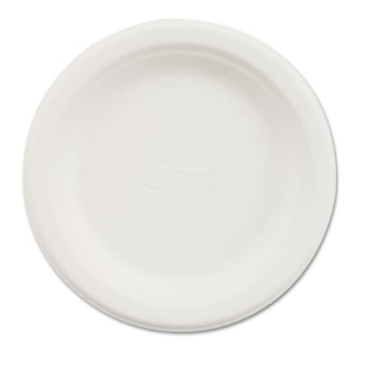 Chinet Paper Dinnerware, Plate, 6" dia, White, 125/Pack (21225PK)