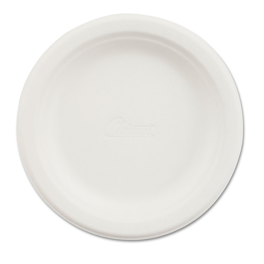 Chinet Paper Dinnerware, Plate, 6" dia, White, 125/Pack (HUH21225PK)