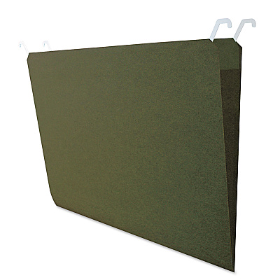 find It Hanging File Folders with Innovative Top Rail, Legal Size, 1/4-Cut Tabs, Standard Green, 20/Pack (IDEFT07043)