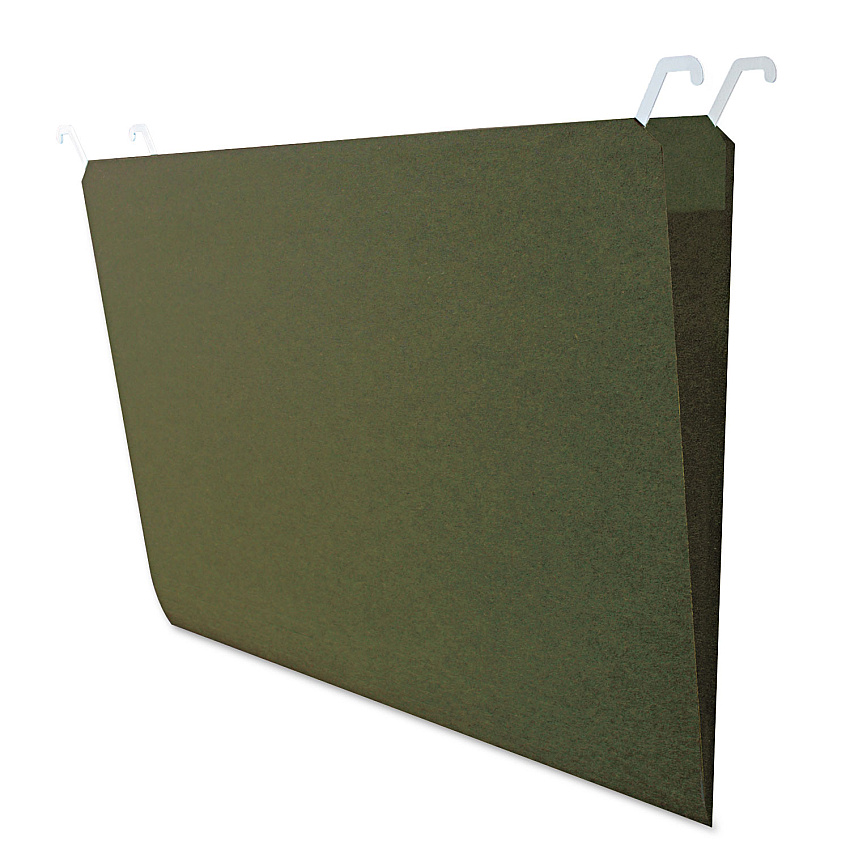 find It Hanging File Folders with Innovative Top Rail, Legal Size, 1/4-Cut Tabs, Standard Green, 20/Pack (IDEFT07043)