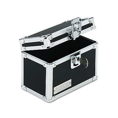 Vaultz Locking Index Card File with Flip Top, Holds 350 3 x 5 Cards, 6 x 4 x 4.25, Black (IDEVZ01169)