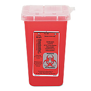 Impact 1-Quart Sharps Container, Plastic, Red (IMP7350)