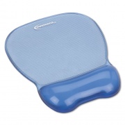 Innovera Mouse Pad with Gel Wrist Rest, 8.25 x 9.62, Blue (51430)