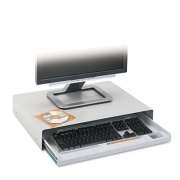 Innovera Standard Desktop Keyboard Drawer, 22w x 15.59d x 3.54h, Light Gray (53001)