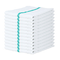 Qwick Wick Bar Mop Towel 30oz Green Stripe, Case Of 60 (N030-GR-5DZ)