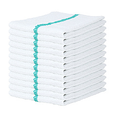 Qwick Wick Bar Mop Towel 30oz Green Stripe, Case Of 60 (N030-GR-5DZ)
