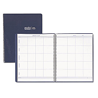 House of Doolittle Recycled Lesson Plan Book, Weekly, Two-Page Spread (Eight Classes), 11 x 8.5, Blue Cover (HOD51007)