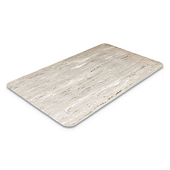 Crown Cushion-Step Marbleized Rubber Mat, 36 x 72, Gray (CWNCU3672GY)
