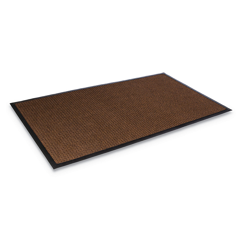 Crown Super-Soaker Wiper Mat with Gripper Bottom, Polypropylene, 36 x 120, Dark Brown (CWNSSR310DB)