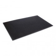 Crown-Tred Indoor/Outdoor Scraper Mat, Rubber, 43.75 x 66.75, Black (TD0046BK)