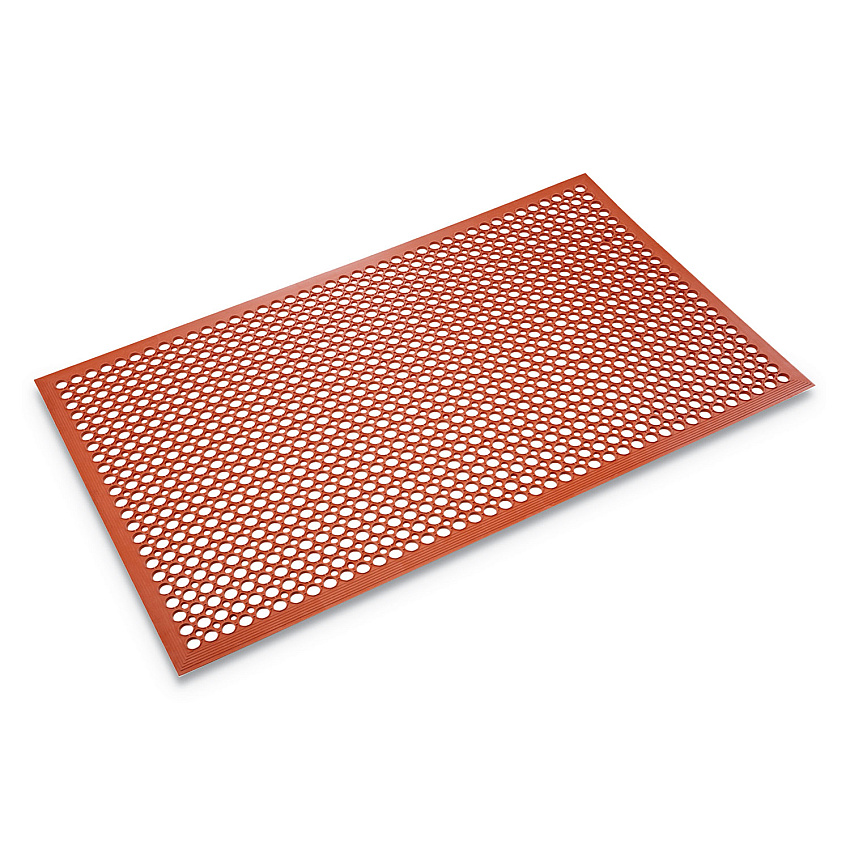 Crown Safewalk-Light Heavy-Duty Anti-Fatigue Mat, Rubber, 36 x 60, Terra Cotta (CWNWSCT35TC)