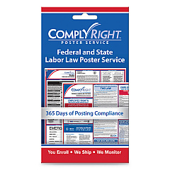 ComplyRight Labor Law Poster Service, "State/Federal Labor Law", 4 x 7 (COS098433)