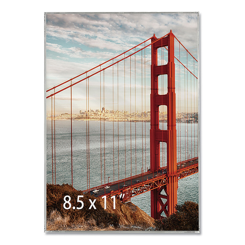 Universal Clear Box Frame, Plastic, 8.5 x 11 Insert, Clear (UNV76890)