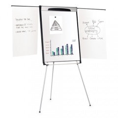 MasterVision Tripod Extension Bar Magnetic Dry-Erase Easel, 39" to 72" High, Black/Silver (EA23066720)