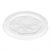 Dart Polystyrene Cold Cup Lids, Fits 12 oz to 24 oz Cups, Translucent, 125/Pack, 16 Packs/Carton (L16BL)