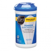 Sani Professional Hands Instant Sanitizing Wipes, 7.5 x 5, 300/Canister, 6/Carton (P92084CT)