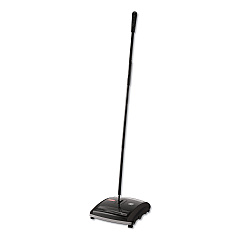 Rubbermaid Commercial Brushless Mechanical Sweeper, 44" Handle, Black/yellow (RCP421588BLA)