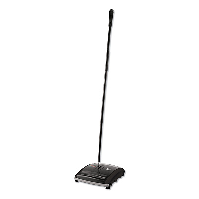 Rubbermaid Commercial Brushless Mechanical Sweeper, 44" Handle, Black/yellow (RCP421588BLA)
