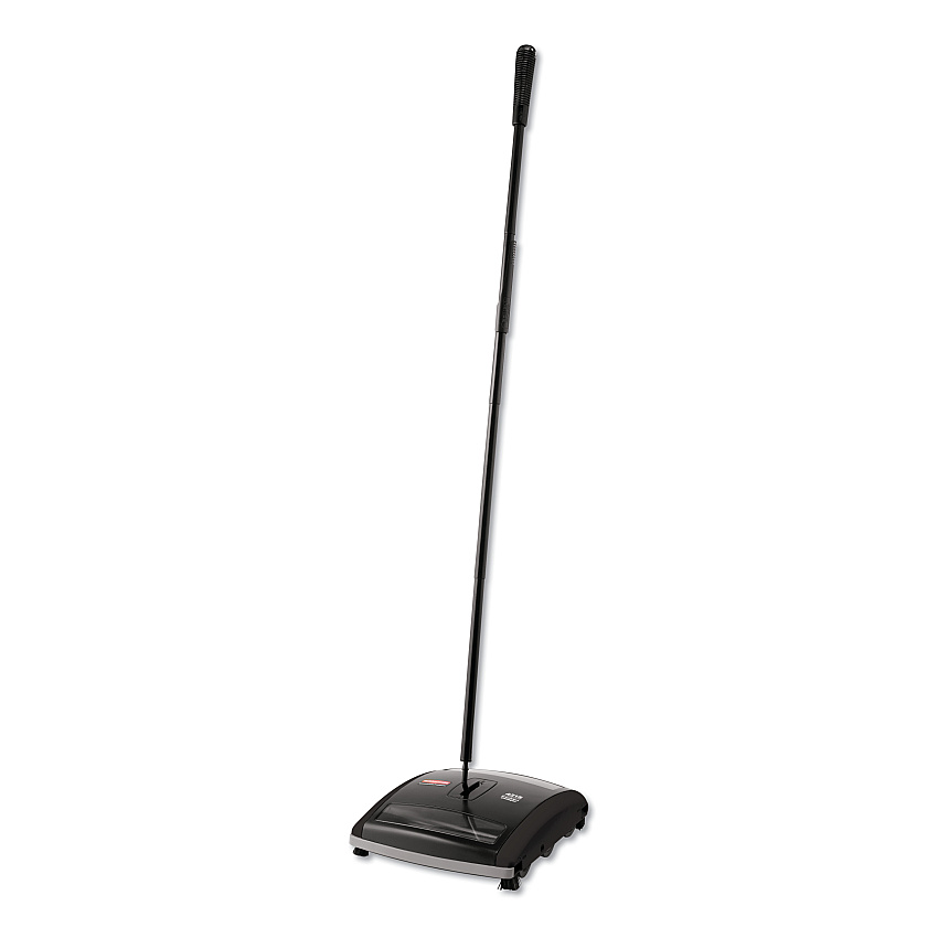 Rubbermaid Commercial Brushless Mechanical Sweeper, 44" Handle, Black/yellow (RCP421588BLA)