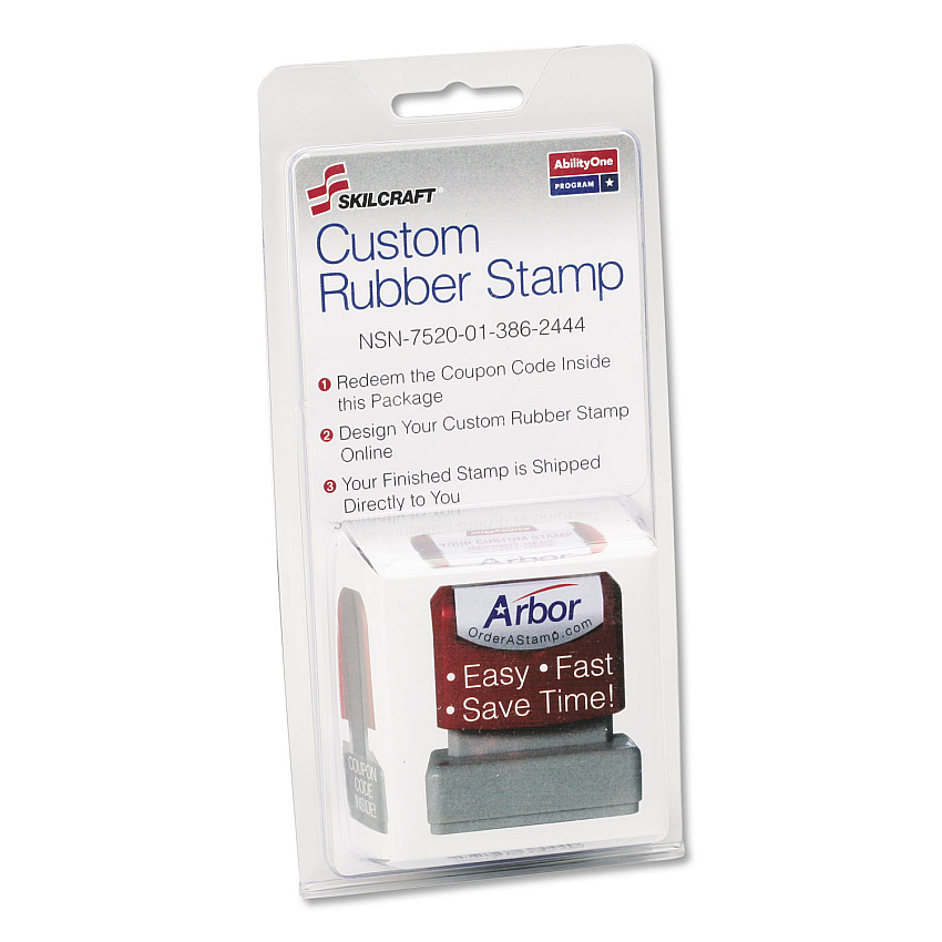 AbilityOne 7520013862444, SKILCRAFT Custom Stamp Order Kit