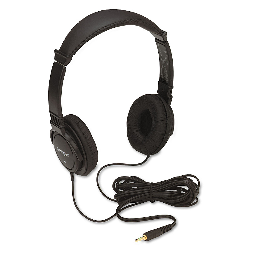 Kensington Hi-Fi Headphones, Plush Sealed Earpads, Black (KMW33137)