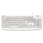 Kensington Pro Fit USB Washable Keyboard, 104 Keys, White (KMW64406)