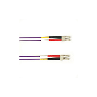 Black Box Om4 50/125 Multimode Fiber Optic Patch Cable - Ofnp Plenum, Lc To Lc, Purple, 5-m (16.4-ft.), Gsa, Taa, Non-returnable/non-cancelable (FOCMPM405MLCLCVT)