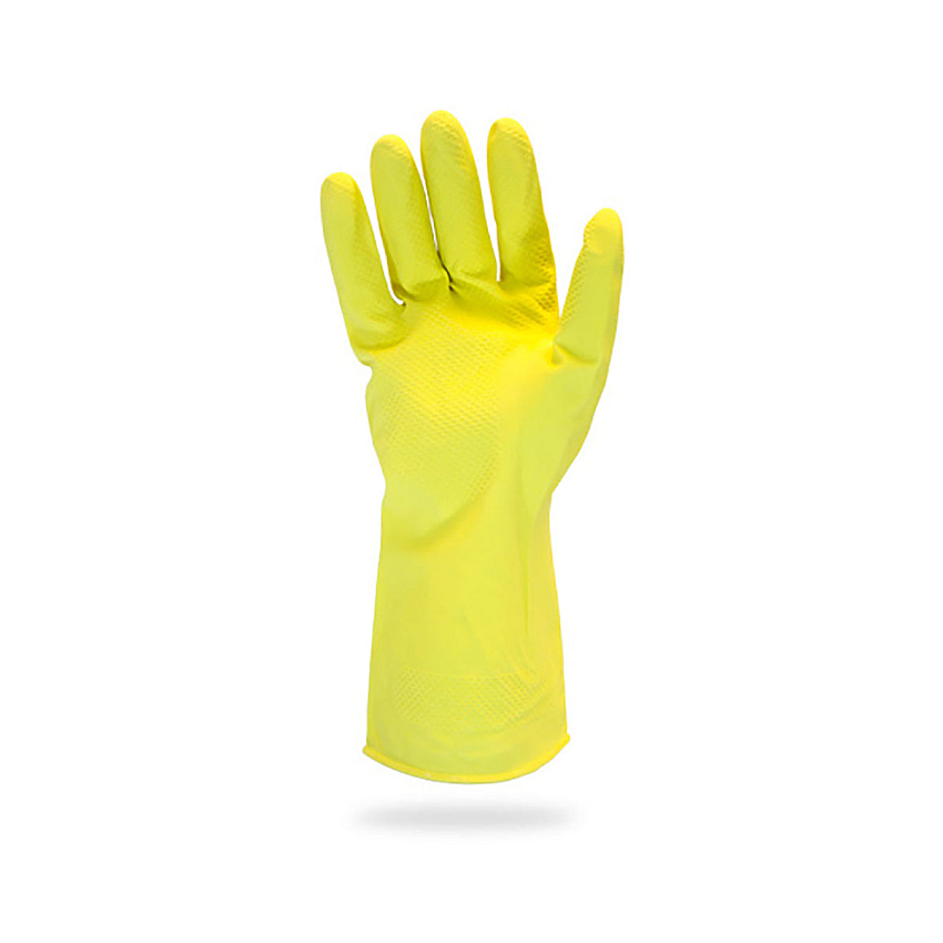 Proworks Latex Flock Lined 18 Mil Glove Yellow Xl, 12 Pairs (GRFY-XL-1S)