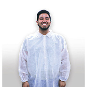 Pharma-coat Lab Coat Polypro Ew Np Snap Front White, Case Of 30 (PCOAT797-5XL)