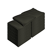 Mariposa Poly Spun Napkin 20x20 Black, Case Of 300 (NAP-B-SPUN-CS)
