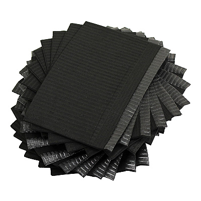 Adenna Dental Bibs Black 18 X13 4 X125, Case Of 500 (BIB740BK)