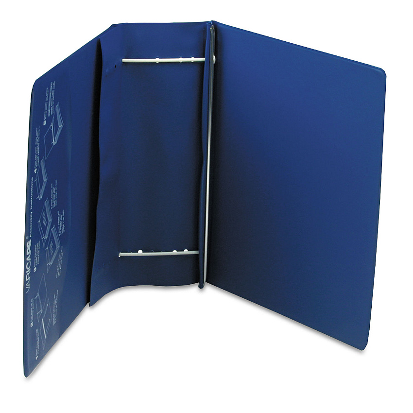 Charles Leonard VariCap Expandable Binder, 2 Posts, 6" Capacity, 11 x 8.5, Blue (LEO61602)