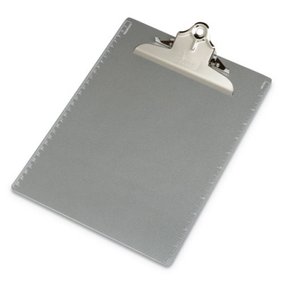 AbilityOne 7520014393387 SKILCRAFT Aluminum Clipboard, 5.5" Clip Capacity, Holds 8.5 x 11 Sheets, Silver