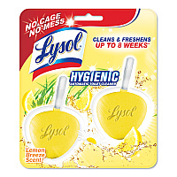 LYSOL Hygienic Automatic Toilet Bowl Cleaner, Lemon Breeze, 2/Pack (RAC83723)