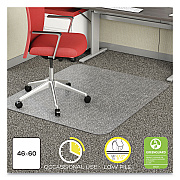 deflecto EconoMat Occasional Use Chair Mat, Low Pile Carpet, Roll, 46 x 60, Rectangle, Clear (DEFCM11442FCOM)
