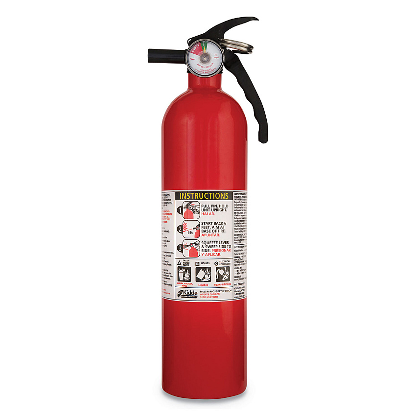 Kidde Full Home Fire Extinguisher, 1-A, 10-B:C, 2.5 lb (KID466142MTL)