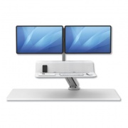 Fellowes Lotus RT Sit-Stand Workstation, 35.5" x 23.75" x 42.2" to 49.2", White (8081801)